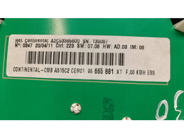 Přístrojová deska  Citroen C3 2011 96665881XT, 135087  