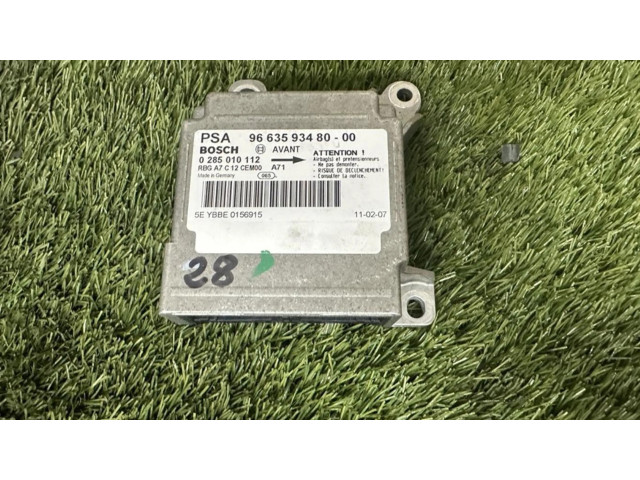 Блок подушек безопасности 9663593480, CENTRALITAAIRBAG   Peugeot 206+