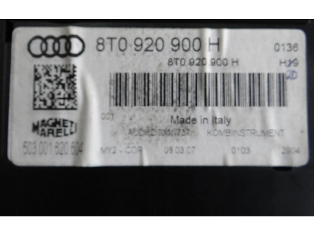 Přístrojová deska  Audi A5 8T 8F 2007 8T0920900H  