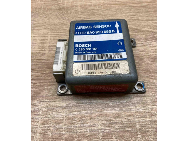 Блок подушек безопасности 8A0959655K, 0285001151   Audi A8 S8 D2 4D