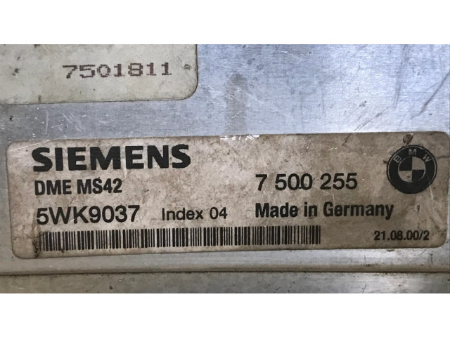 Řídící jednotka 7500255, 5WK9037   BMW 7 E38 1998