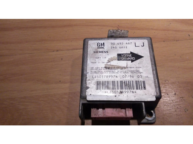 Блок подушек безопасности 90492467LJ   Opel Omega B1
