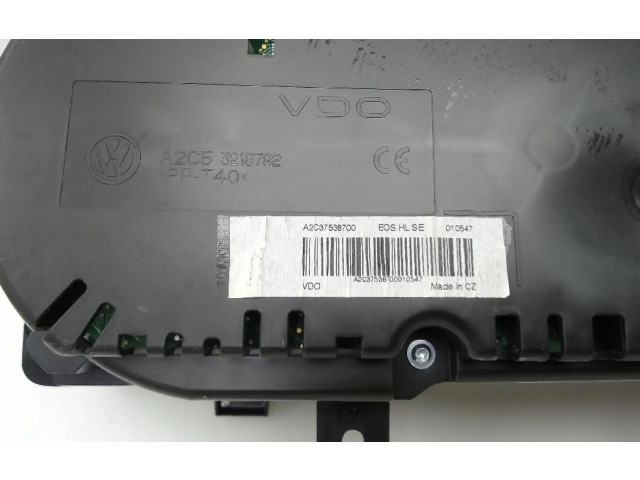 Přístrojová deska  Volkswagen Eos 2010 1Q0920876A  