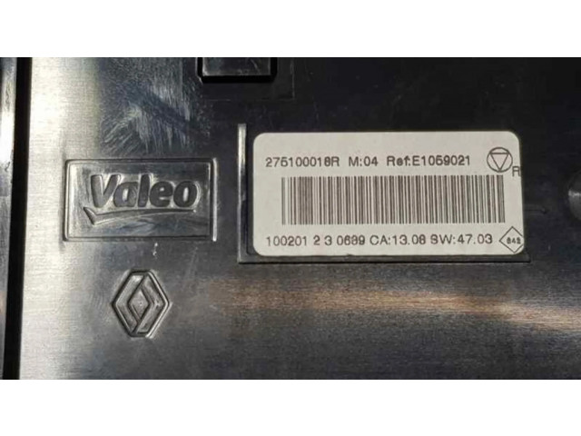 Блок управления климат-контролем 275100018R, E1059021   Renault Fluence