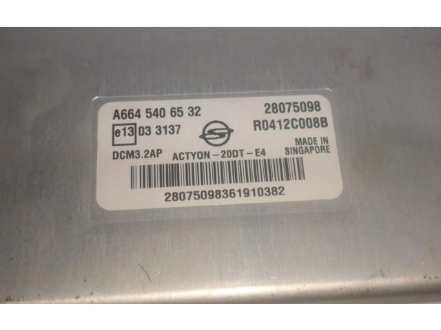 Řídící jednotka SLVA6645406532   SsangYong Actyon sports I 