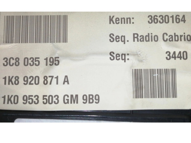 Панель приборов 1K8920871A   Volkswagen Scirocco       