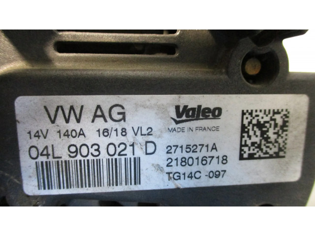 Генератор 04L903021D, VALEO   Audi A3 S3 8V      