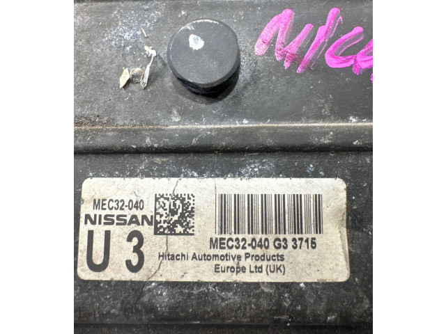 Блок управления двигателем Блок управления 32040g33715, Mec32040   Nissan Micra