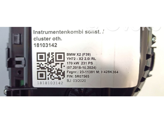 Панель приборов 024848, 62105A07FE3   BMW X2 F39       