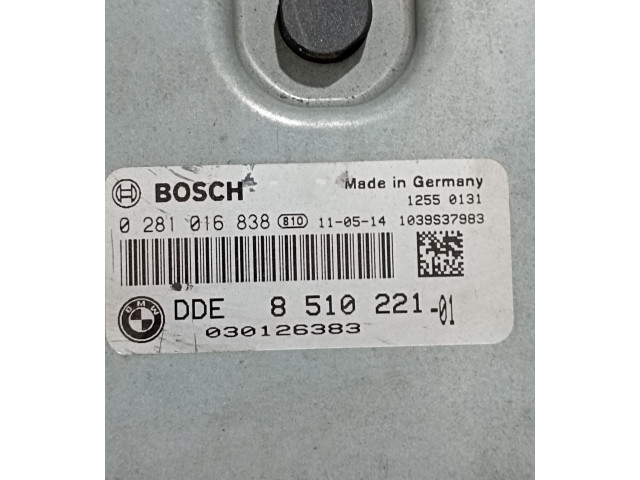 Řídící jednotka 0281016838, 8510221   BMW 3 E92 E93 2011