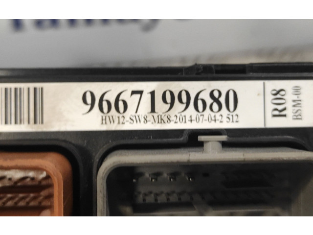 Pojistková skříňka Řídící jednotka BSM 9667199680, BSM00R08   Citroen C3 Pluriel 2014