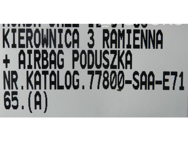 Volant Honda Jazz 2006 77800SAAE71  