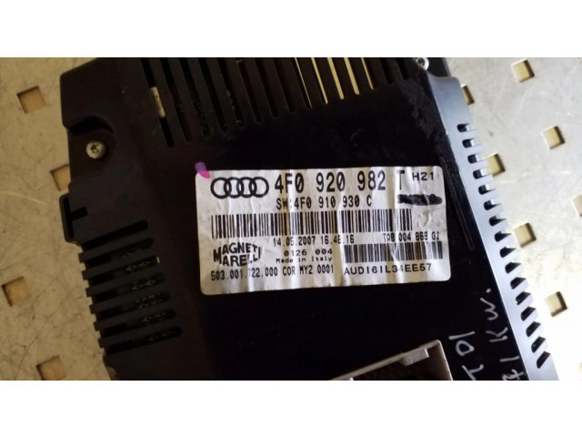 Přístrojová deska  Audi A6 Allroad C6 2007 4F0920982T  