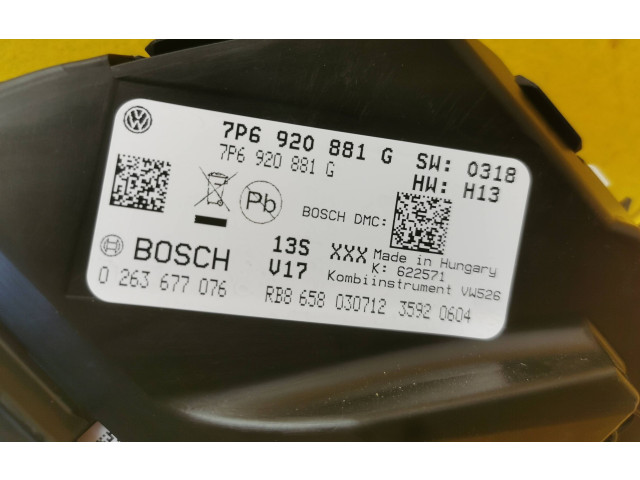 Панель приборов 7P6920881G, 7P6920881   Volkswagen Touareg II       