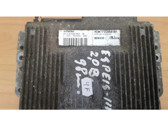 Řídící jednotka S113726101B, HOM7700868188   Renault Espace III 1998