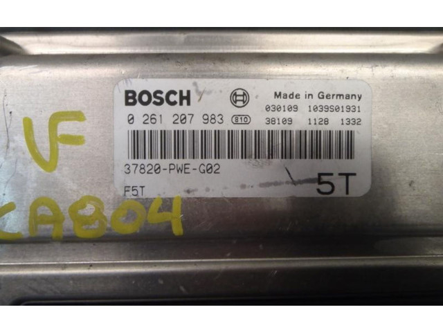 Řídící jednotka 37820PWE335, 37820WEG02   Honda Jazz 2003