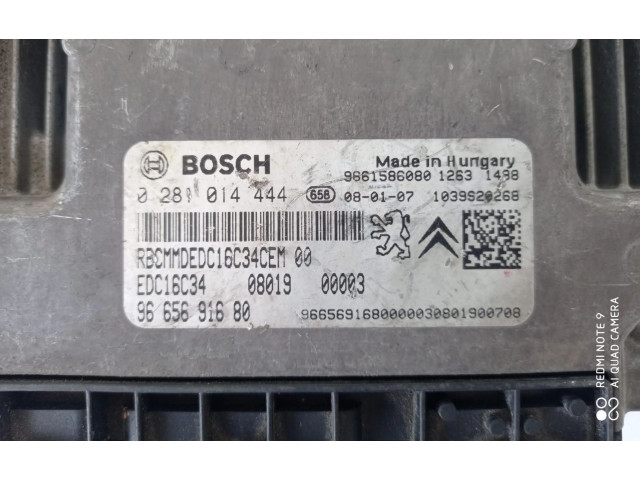 Řídící jednotka 9665691680, 0281014444   Peugeot Bipper 2009