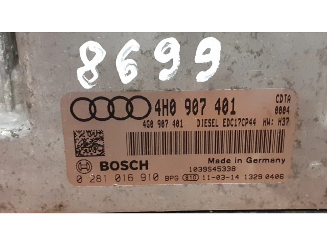 Řídící jednotka 8699, 4G0907401   Audi A8 S8 D4 4H 2011