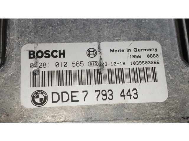 Řídící jednotka 0281010565, 7793443   BMW 3 E46 2004