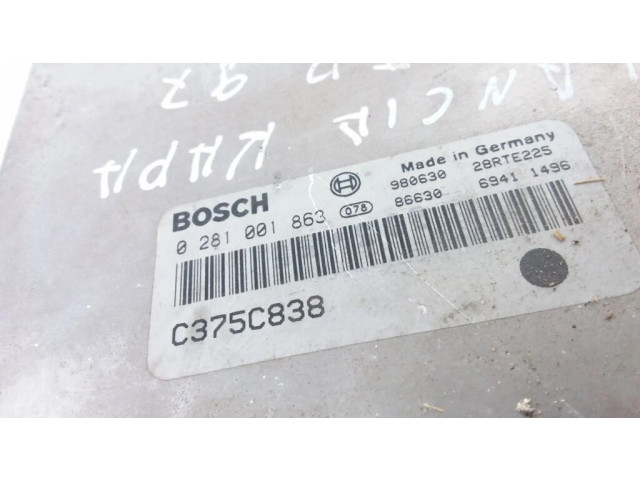 Блок управления двигателя 0281001863, C375C838   Lancia Kappa