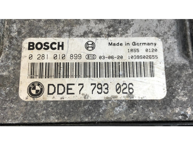 Řídící jednotka 7793026, 0281010899   BMW 7 E65 E66 2004