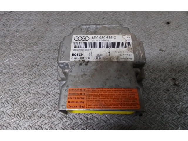 Блок подушек безопасности 8P0959655C, 0285001666   Audi A3 S3 A3 Sportback 8P