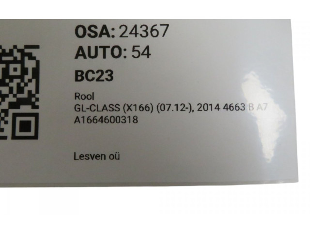 Volant Mercedes-Benz GL X166 2014 A1664600318, A1664600318  