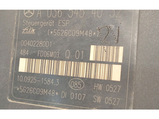 Jednotka ABS A0064310312, A0365454032   Mercedes-Benz SLK R171 2006