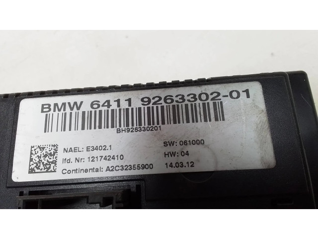 Блок управления климат-контролем 9263302, 121742410   BMW X1 E84