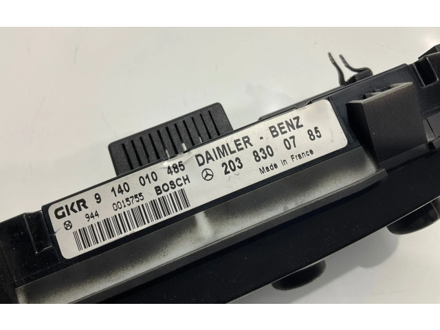 Блок управления климат-контролем 2038300785, 0015755   Mercedes-Benz C W203