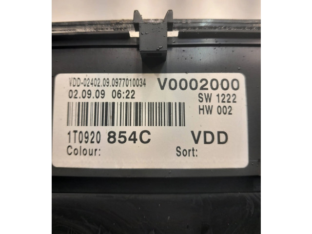Панель приборов 1T0920854C, V0002000   Volkswagen Caddy       