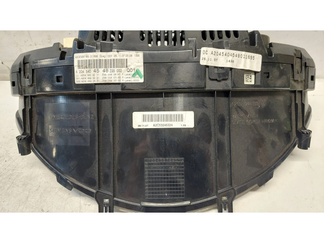Přístrojová deska  Mercedes-Benz C W204 2008 A2045402211, A2044422221  