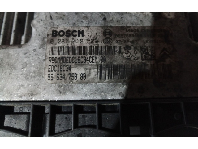 Řídící jednotka 0281012529, 0281012529   Peugeot 207 2007