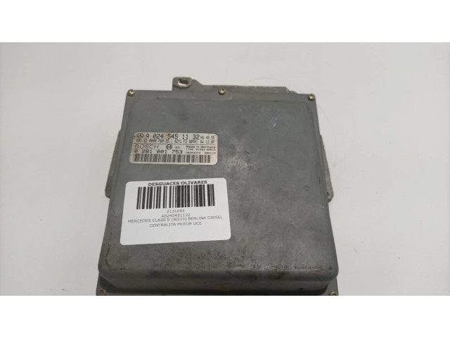 Řídící jednotka A0245451132, 0281001753   Mercedes-Benz E AMG W210 1998