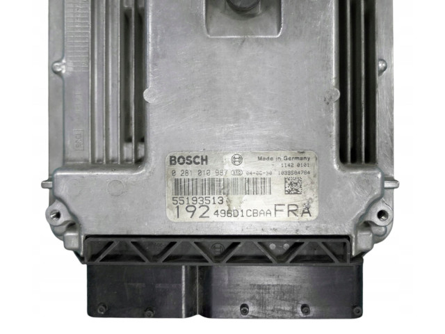 Řídící jednotka 55193513, 0281010987   Fiat Stilo 2002
