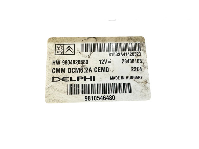 Řídící jednotka 9804828580, 28438103   Peugeot 308 2014