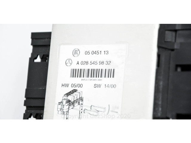   Pojistková skříňka A0285459832   Mercede-Benz S W220 1998