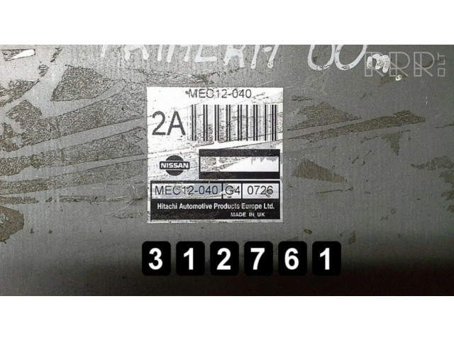 Řídící jednotka MEC12-040   Nissan Primera 2000