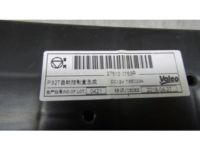 Блок управления климат-контролем 275100753R   Renault Kadjar