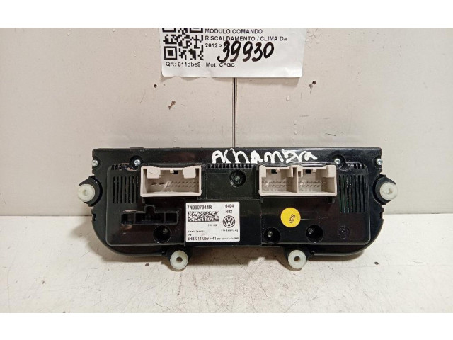 Блок управления климат-контролем 7N0907044R, 7N0907044R   Seat Alhambra (Mk1)