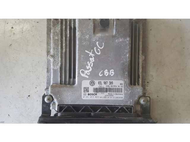 Блок управления двигателя 03L907309, 0281015029   Volkswagen PASSAT CC