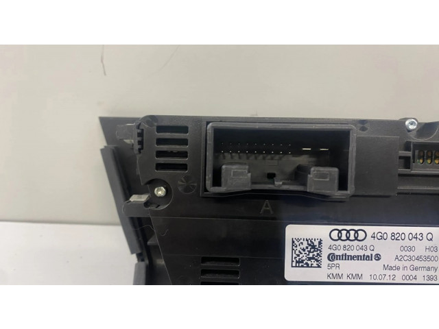 Блок управления климат-контролем 4G0820043Q   Audi A6 S6 C7 4G