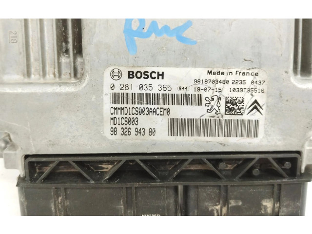 Řídící jednotka 9832694380   Peugeot 2008 I 2019