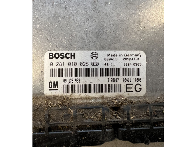Řídící jednotka 09173933, 28SA4101   Opel Frontera B 2000
