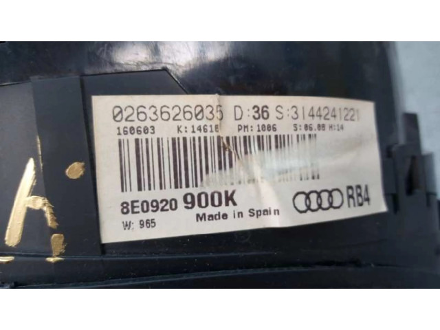 Přístrojová deska  Audi A4 Allroad 2003 8E0920900K  