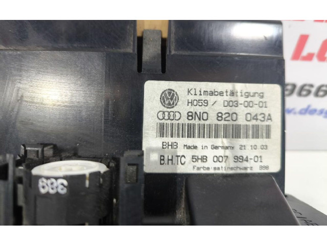 Блок управления климат-контролем 8N0820043A   Audi TT Mk1