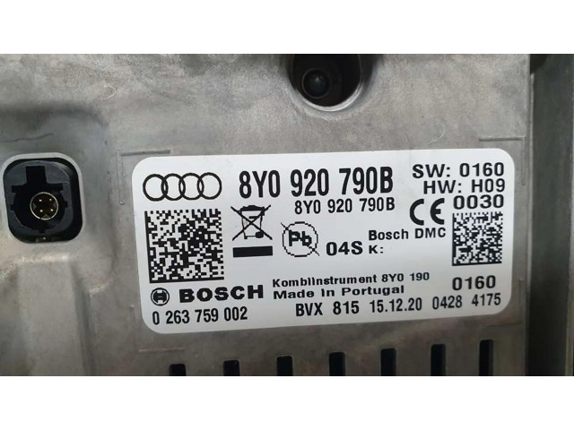 Панель приборов 8Y0920790B, 0263759002   Audi A3 8Y       