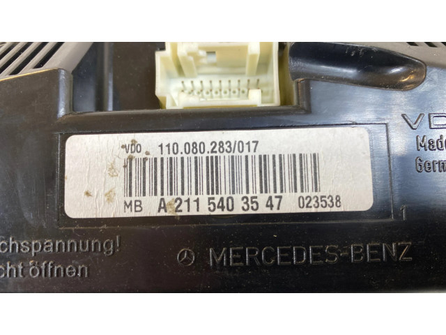 Панель приборов A2115403547, 023538   Mercedes-Benz E W211       
