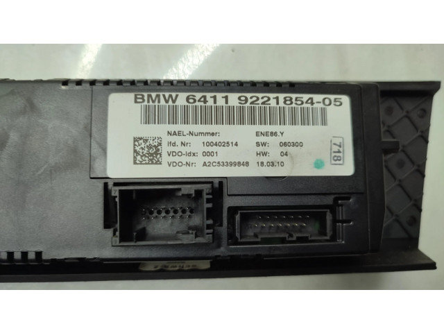 Блок управления климат-контролем 9221854   BMW 3 E92 E93