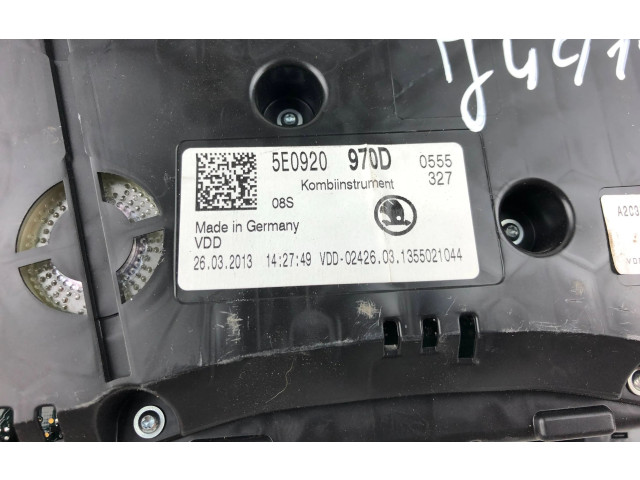 Přístrojová deska  Skoda Octavia Mk3 (5E) 2014 5E0920970D  